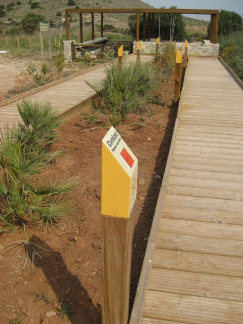 Medio Ambiente instala una pasarela interpretativa para mostrar las especies autóctonas de Calblanque - 1, Foto 1