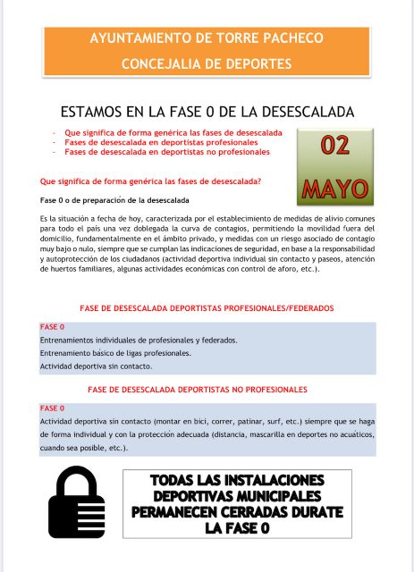 A partir devmañana 2 de mayo podremos realizar deporte individual, correr y pasear - 1, Foto 1