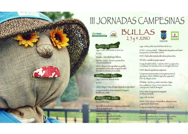 Del 2 al 4 de junio Bullas celebra las III Jornadas Campesinas - 1, Foto 1