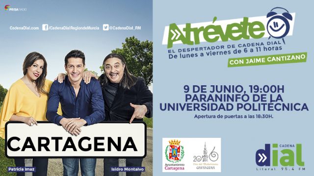 Jaime Cantizano y todo el equipo de Atrévete llegan a Cartagena - 1, Foto 1