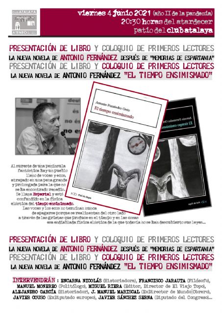 Presentación de El tiempo ensimismado, la nueva novela de Antonio Fernández - 1, Foto 1