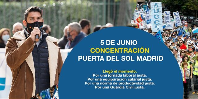 AUGC: Los guardias civiles nos manifestamos una vez mas en Madrid por la falta de avances profesionales en el cuerpo - 1, Foto 1