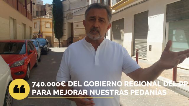Lorca recibirá otros 740.000€ del gobierno regional del PP para la realización de obras de mejora en barrios y pedanías - 1, Foto 1