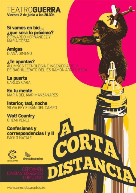 El Certamen de Cortos 'A Corta Distancia' reunirá a los directores lorquinos Bernardo Hernández, María Costa, Silvia Rey, Chemi Pérez, Carlos Cara y Pablo Natale - 1, Foto 1