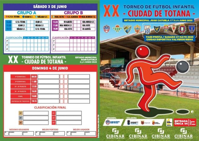 Este fin de semana se celebra la segunda fase del XX Torneo de Fútbol Infantil “Ciudad de Totana”