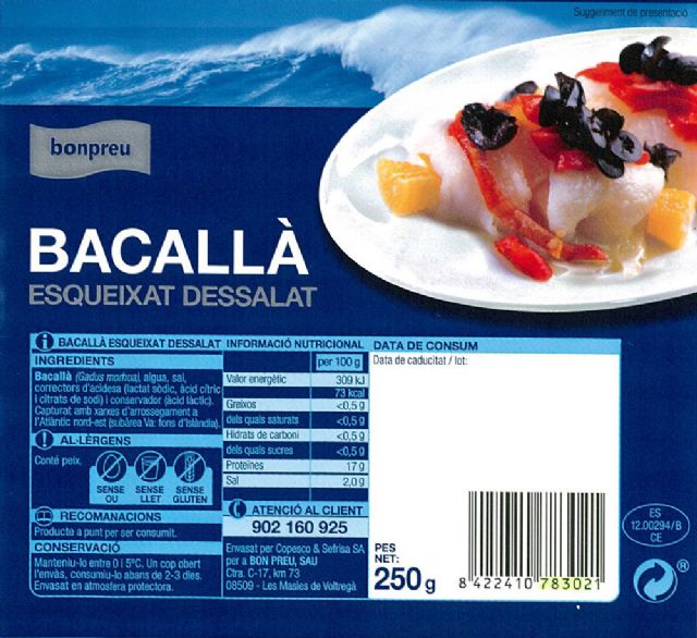 Sanidad alerta sobre un posible brote de botulismo asociado a una conserva de bacalao - 1, Foto 1