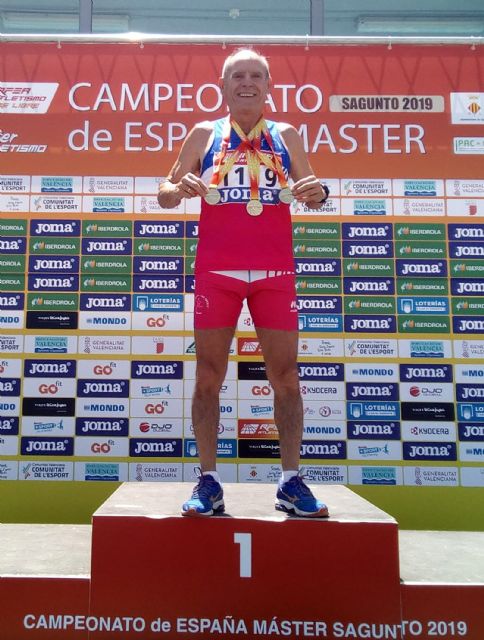 El velocista Ángel Salinas, triplete de oro en el campeonato de España de veteranos - 2, Foto 2