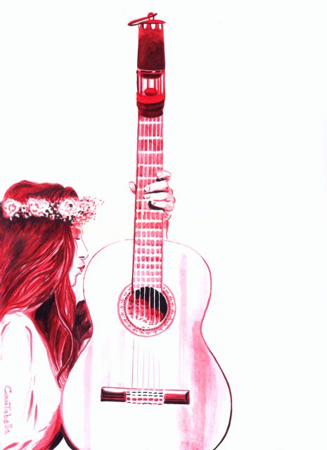 Una ilustración de Carmen Cantabella será la portada de la revista Lámpara Minera 2020 de la Fundación Cante de las Minas - 1, Foto 1