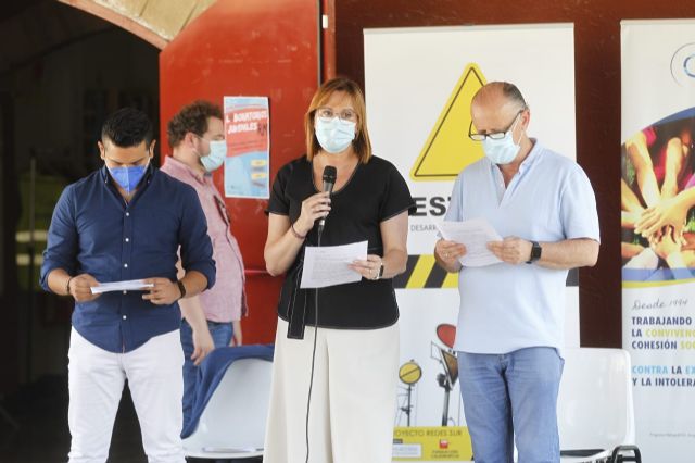 Isabel Franco mantiene un encuentro de dialogo con personas solicitantes de Protección Internacional acogidas en la Región de Murcia - 1, Foto 1