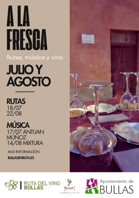 'A la Fresca' regresa a Bullas con rutas, música y vino este verano - 1, Foto 1
