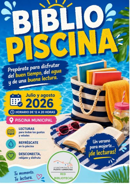 Vuelve la 'Bibliopiscina' a las piscinas municipales de verano de Puerto Lumbreras durante los meses de julio y agosto - 2, Foto 2