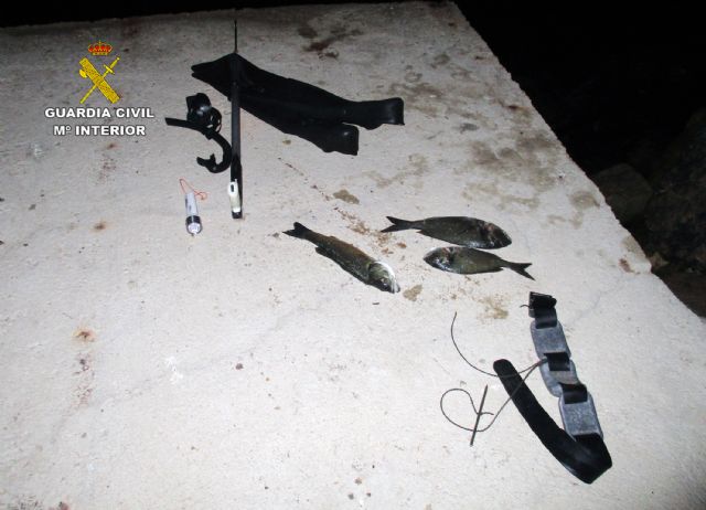 La Guardia Civil sorprende a un buceador practicando la pesca submarina clandestina en La Manga - 3, Foto 3