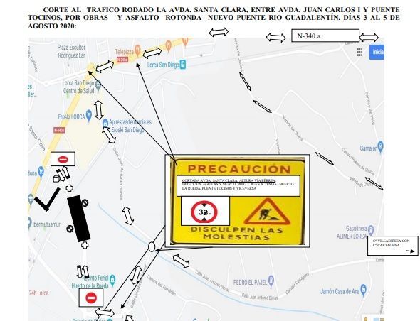 La Policía Local establece normas especiales de circulación entre la Avenida Juan Carlos I y Puente Tocinos los próximos días 3, 4 y 5 de agosto - 1, Foto 1