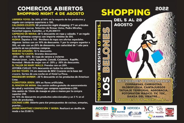 Los Belones organiza una noche de compras para incentivar el consumo local - 1, Foto 1