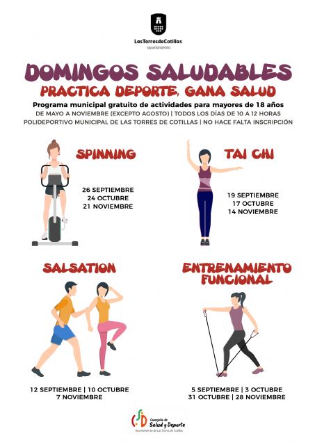 Los Sábados saludables de Las Torres de Cotillas vuelven tras el parón de agosto y pasan a los domingos - 1, Foto 1