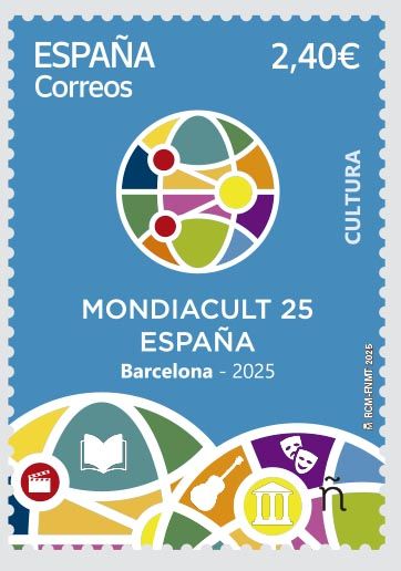 Correos dedica un sello a la Conferencia de la Unesco MONDIACULT 25, que se celebra Barcelona - 1, Foto 1