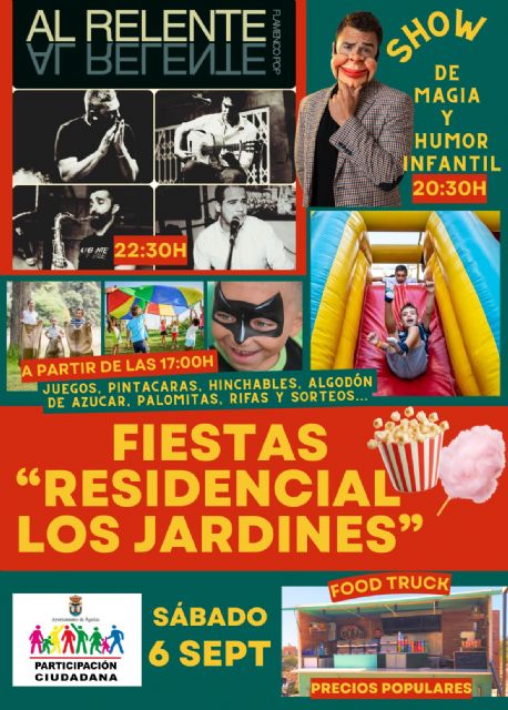 La Junta Municipal de Los Jardines celebra el próximo día 6 sus fiestas de barrio - 1, Foto 1
