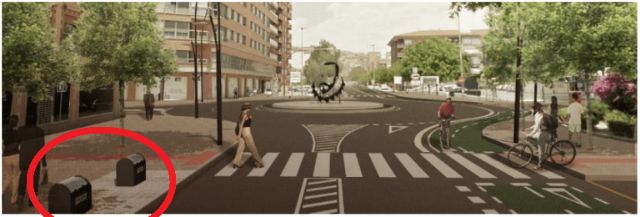 IU Lorca denuncia que las obras de Alameda de Cervantes no incluyen los contenedores soterrados previstos - 3, Foto 3