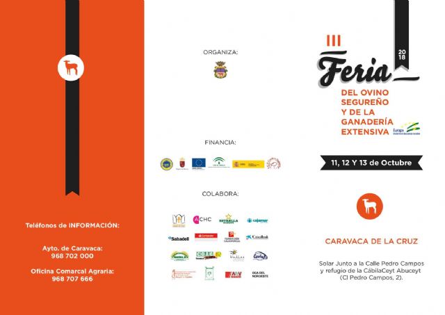 Caravaca celebra la tercera Feria del Ovino Segureño y de la Ganadería Extensiva del 11 al 14 de octubre - 2, Foto 2