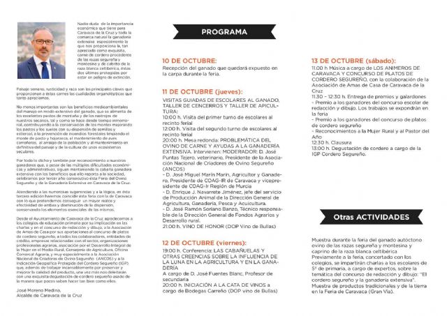 Caravaca celebra la tercera Feria del Ovino Segureño y de la Ganadería Extensiva del 11 al 14 de octubre - 3, Foto 3