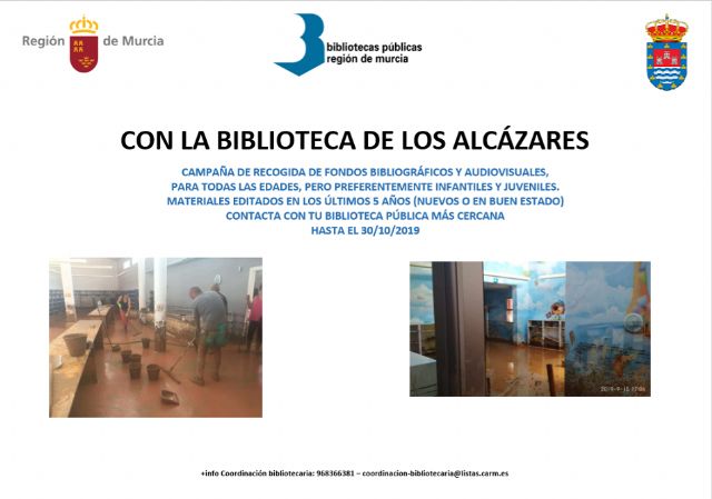 La Red municipal de bibliotecas de Lorca se suma a la campaña de recogida de libros a favor de las localidades de la Región afectadas por la DANA - 1, Foto 1
