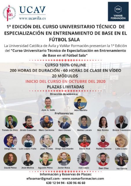 1ª Edición del Curso Universitario Técnico de Especialización en Entrenamiento de Base de Fútbol Sala - 1, Foto 1