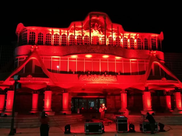 La Asamblea Regional se ilumina de rojo en apoyo al sector de la cultura - 2, Foto 2