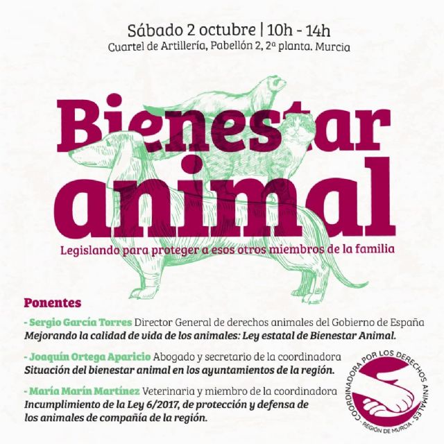 Sergio García Torres, director general de Derechos Animales, participará mañana en una charla en el Cuartel de Artillería de Murcia - 1, Foto 1