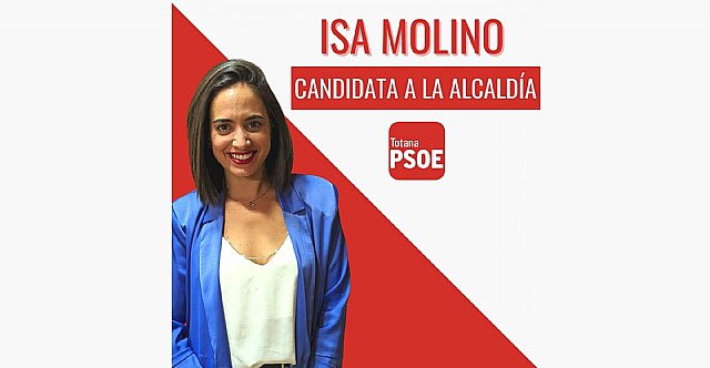 Isa Molino es oficialmente candidata a la alcaldía por el PSOE de Totana
