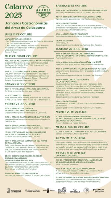 Calasparra presenta CALARROZ 2025, un escaparate gastronómico en torno al arroz con Denominación de Origen Protegida - 2, Foto 2