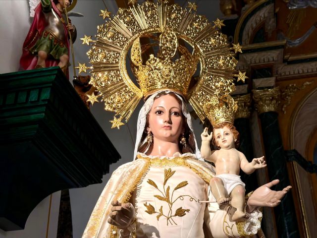 La imagen de la Virgen del Rosario regresa a Puerto Lumbreras tras su restauración - 2, Foto 2