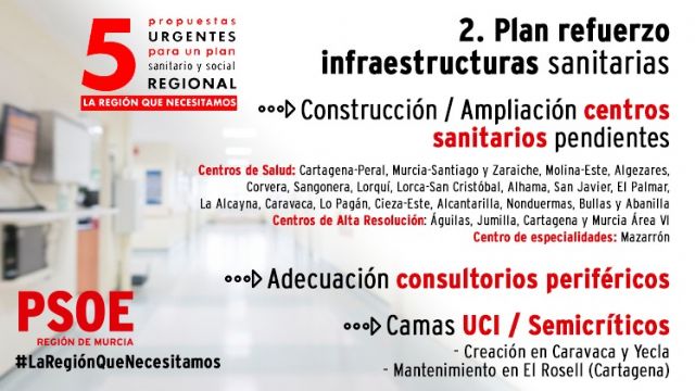 El PSOE propone un plan urgente sociosanitario, basado en el bienestar de las personas y el refuerzo de la sanidad pública regional - 2, Foto 2