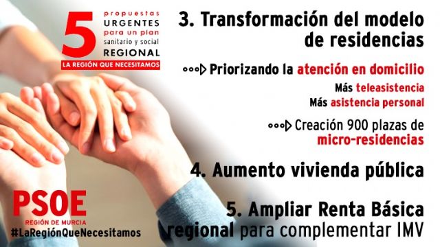 El PSOE propone un plan urgente sociosanitario, basado en el bienestar de las personas y el refuerzo de la sanidad pública regional - 3, Foto 3