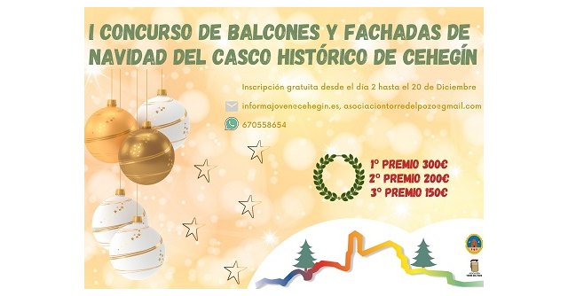 En marcha el primer concurso de decoración navideña de balcones y fachadas del Casco Histórico de Cehegín - 1, Foto 1