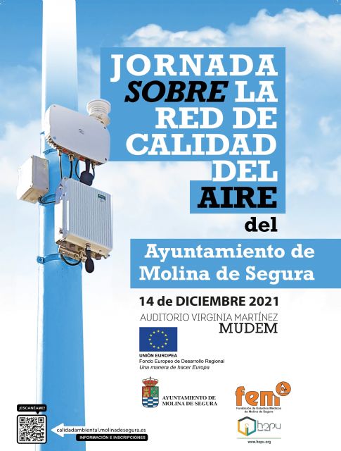 El Ayuntamiento de Molina de Segura presenta su Red de Calidad del Aire en una jornada técnica que tendrá lugar el martes 14 de diciembre en el Auditorio Virginia Martínez Fernández, en el MUDEM - 1, Foto 1