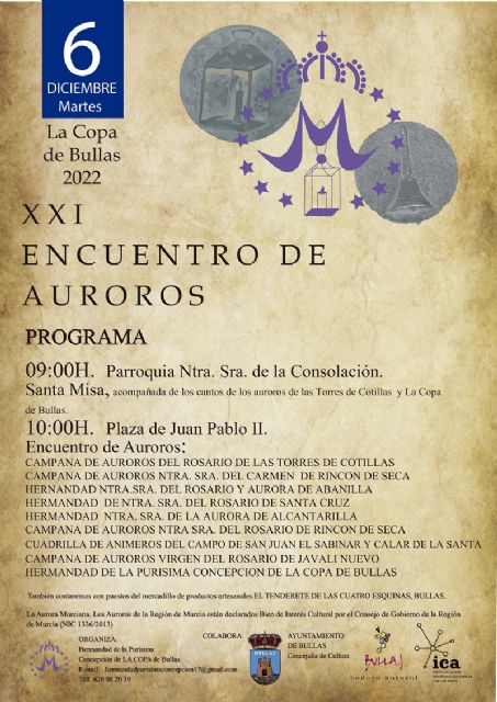 La Copa vive su XXI Encuentro de Auroros el día 6 de diciembre - 1, Foto 1