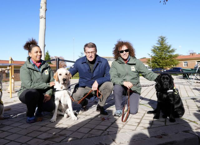 Núñez Feijóo conoce la excelencia de los perros guía de la ONCE - 1, Foto 1