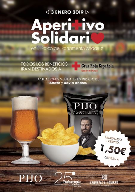 Todos de aperitivo a favor de Cruz Roja con Pijo y Parlamento Andaluz - 1, Foto 1