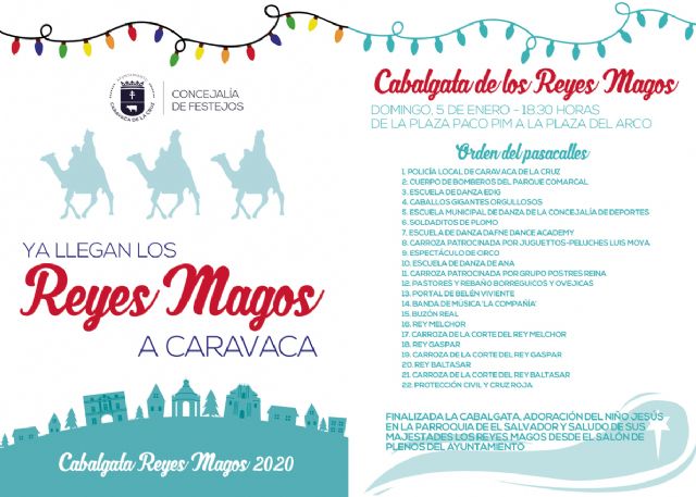 El Ayuntamiento pondrá el broche final a la programación ´Es Navidad en Caravaca´ con la tradicional cabalgata de los Reyes Magos - 1, Foto 1