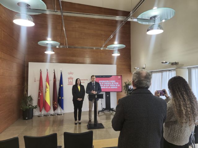 Alumnos del CEIP Virgen de la Fuensanta de La Alberca realizarán deporte protegidos por la nueva cubierta de casi 600 m2 - 3, Foto 3