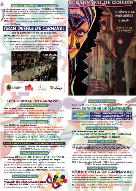 La Concejala de Festejos presenta una programación del Carnaval de Cehegín con muchas novedades - 2, Foto 2