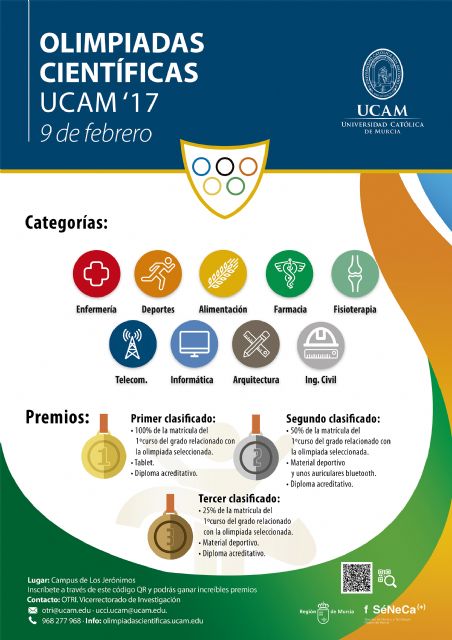La UCAM celebra las Olimpiadas Científicas para estudiantes de Bachiller y Grado Superior de FP - 1, Foto 1