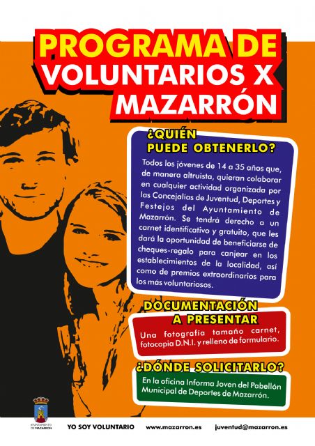 El programa voluntarios x Mazarrón incentiva la participación juvenil en el municipio - 1, Foto 1