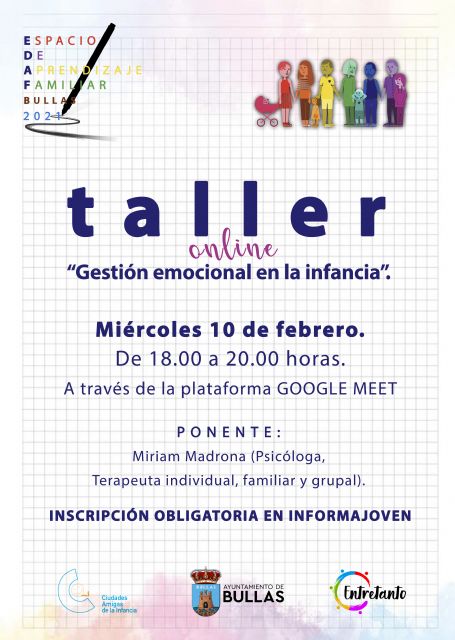 Taller online 'Gestión emocional en la infancia' - 1, Foto 1