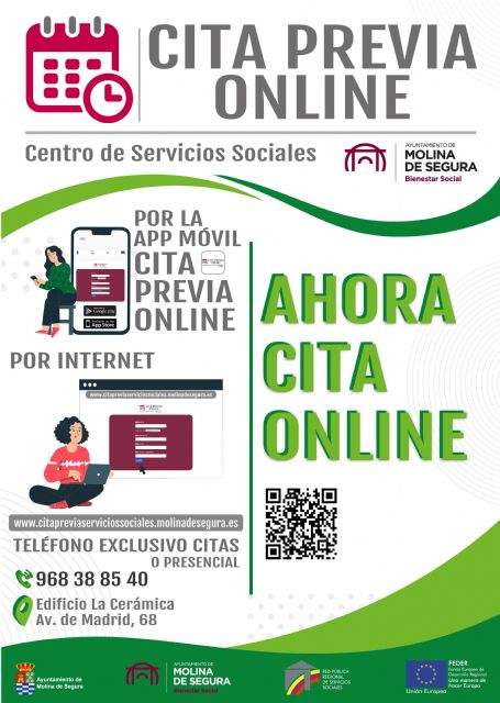 El Ayuntamiento de Molina de Segura pone en marcha un nuevo servicio de Cita Previa de acceso al Centro de Servicios Sociales - 1, Foto 1