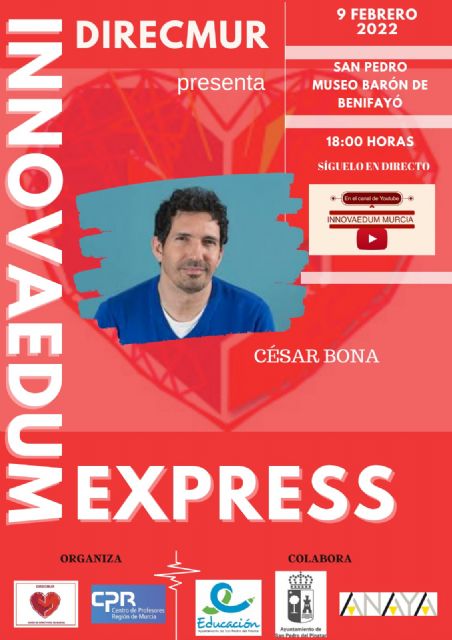 César Bona ofrecerá una ponencia en San Pedro del Pinatar dentro del ciclo Innovaedum Express - 1, Foto 1