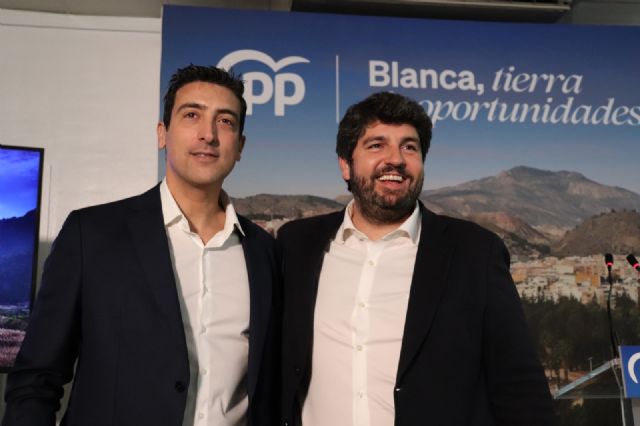 López Miras: Para el municipio de Blanca, Pablo Cano es garantía de estabilidad, de crecimiento, de desarrollo y de futuro - 1, Foto 1