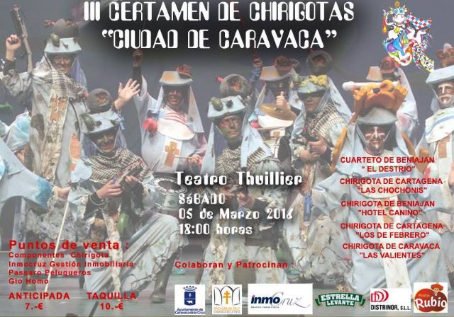 El certamen de chirigotas 'Ciudad de Caravaca' regresa este sábado al teatro Thuillier - 1, Foto 1