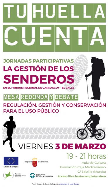 Medio Ambiente celebra mañana una mesa redonda sobre la gestión de los senderos del parque regional El Valle y Carrascoy - 1, Foto 1
