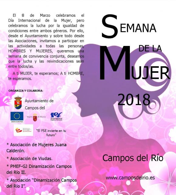 Campos del Río comienza el lunes La Semana de la Mujer para conmemorar el día 8 de Marzo - 1, Foto 1